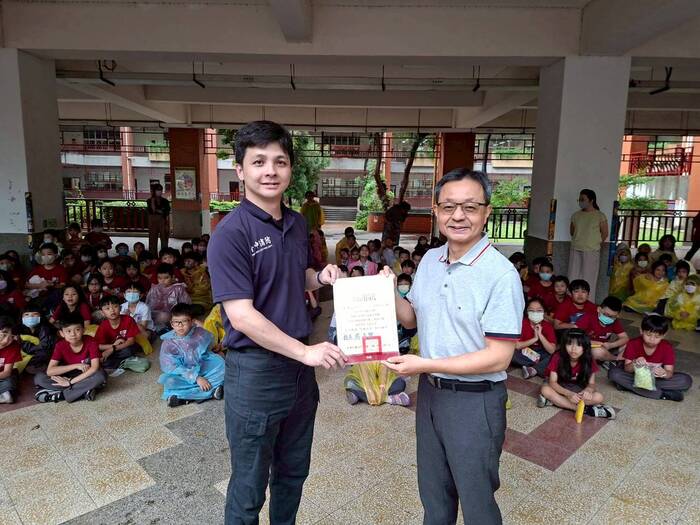 感謝消防局弟兄蒞臨宣導